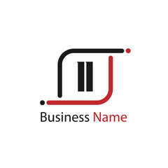 Initial Letter II Logo Template Design