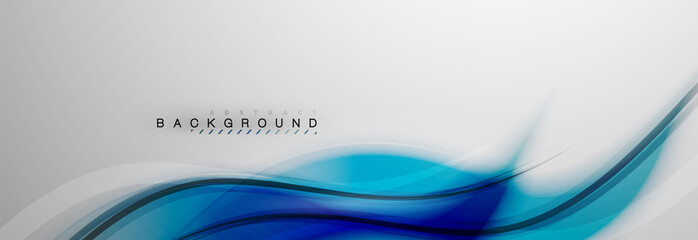 Smooth blur wave background