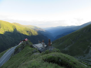 Transfagarashan mountains in Romania