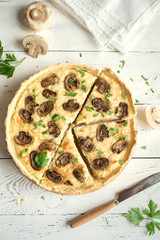 Mushroom Quiche Pie