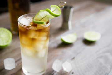 Dark and Stormy Rum Cocktail