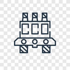 Oil platform vector icon isolated on transparent background, Oil platform logo design