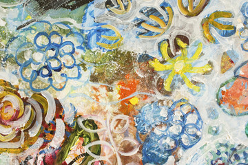 Detail of the Painting as a Background