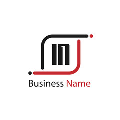 Initial Letter IN Logo Template Design