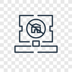 Cancel vector icon isolated on transparent background, Cancel logo design