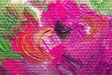 Artists oil paints multicolored closeup abstract background