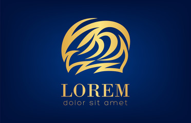 Fire gold logo vector