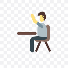 student icon isolated on transparent background. Simple and editable student icons. Modern icon vector illustration.