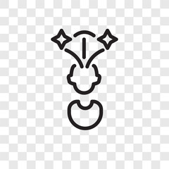 Mind vector icon isolated on transparent background, Mind logo design