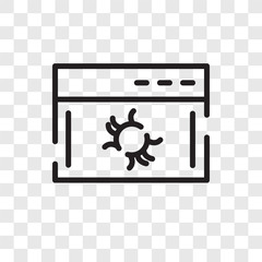 Browser vector icon isolated on transparent background, Browser logo design