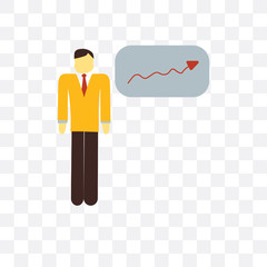 loss icon isolated on transparent background. Simple and editable loss icons. Modern icon vector illustration.