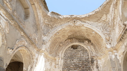 Ischia Castello Aragonese church ruins
