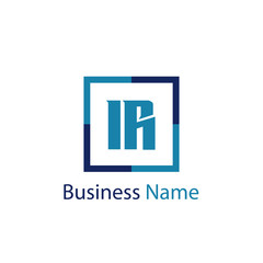 Initial Letter IR Logo Template Design