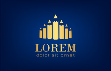 Fototapeta premium pencils logo vector
