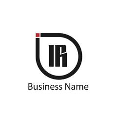Initial Letter IR Logo Template Design