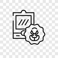 Tablet vector icon isolated on transparent background, Tablet logo design