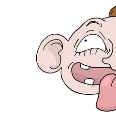 Obraz premium joking face illustration