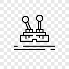 Controls vector icon isolated on transparent background, Controls logo design