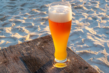 Enjoy beer at the sky beach during sunset timeframe which can free up your soul