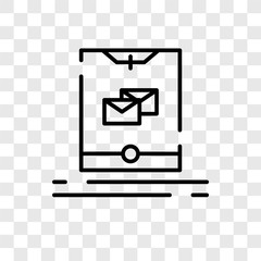 Tablet vector icon isolated on transparent background, Tablet logo design