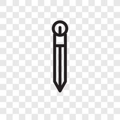 Compass vector icon isolated on transparent background, Compass logo design