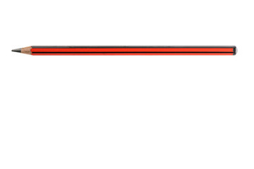 Red pencil isolated on a white background