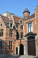 Fototapeta na wymiar Old buildings in the center of Brussels, Belgium