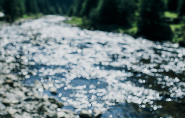 Water shine in the sun