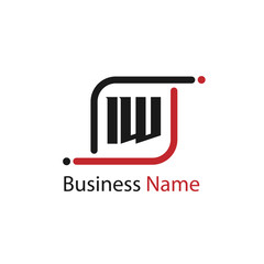 Initial Letter IW Logo Template Design