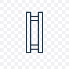 beam icon isolated on transparent background. Simple and editable beam icons. Modern icon vector illustration.