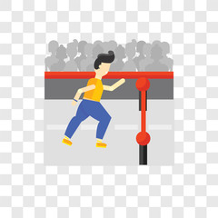 Finish vector icon isolated on transparent background, Finish logo design