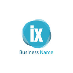 Initial Letter IX Logo Template Design