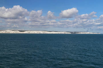 Weiße Kreidefelsen von Dover, England