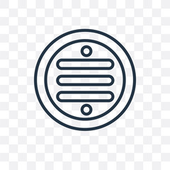 drain icon isolated on transparent background. Simple and editable drain icons. Modern icon vector illustration.