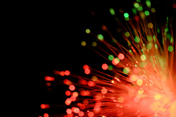 Colorful firework bokeh Background