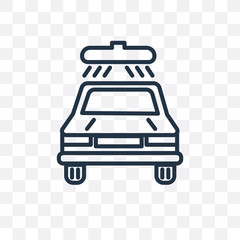 car wash icon isolated on transparent background. Simple and editable car wash icons. Modern icon vector illustration.