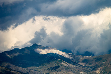 Storm Forming On Top of Mountains
