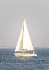 Obraz premium Sailboat in the River