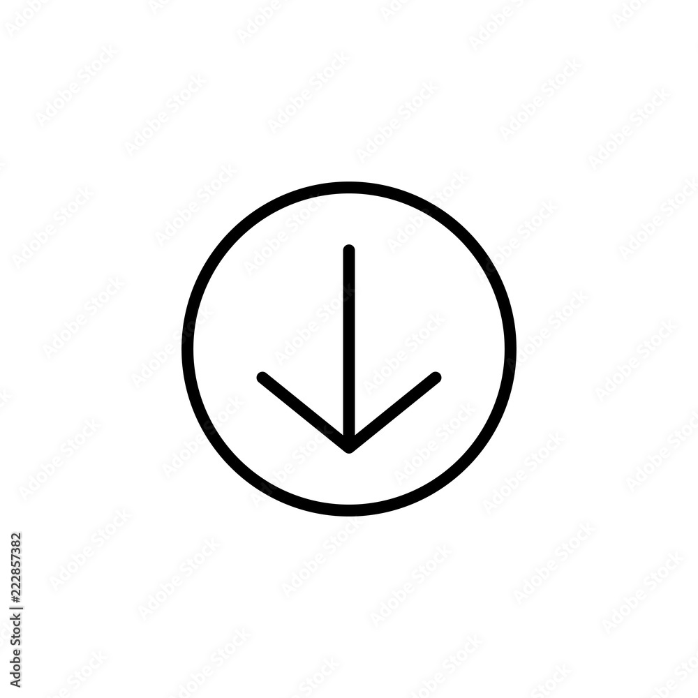 Poster scroll down icon. vector scrolling sybmol for web design
