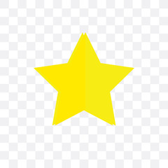 star icon isolated on transparent background. Simple and editable star icons. Modern icon vector illustration.