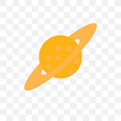saturn icon isolated on transparent background. Simple and editable saturn icons. Modern icon vector illustration. © CoolVectorStock
