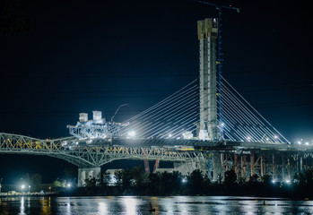 Fototapeta na wymiar New bridge in construction