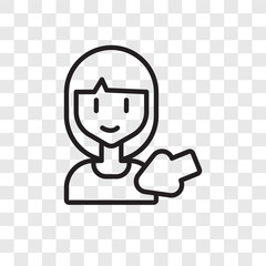 Selection vector icon isolated on transparent background, Selection logo design