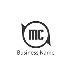 Initial Letter MC Logo Template Design