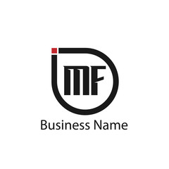 Initial Letter MF Logo Template Design