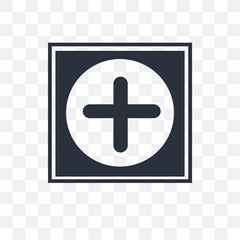 Fototapeta premium hospital medical icon isolated on transparent background. Simple and editable hospital medical icons. Modern icon vector illustration.