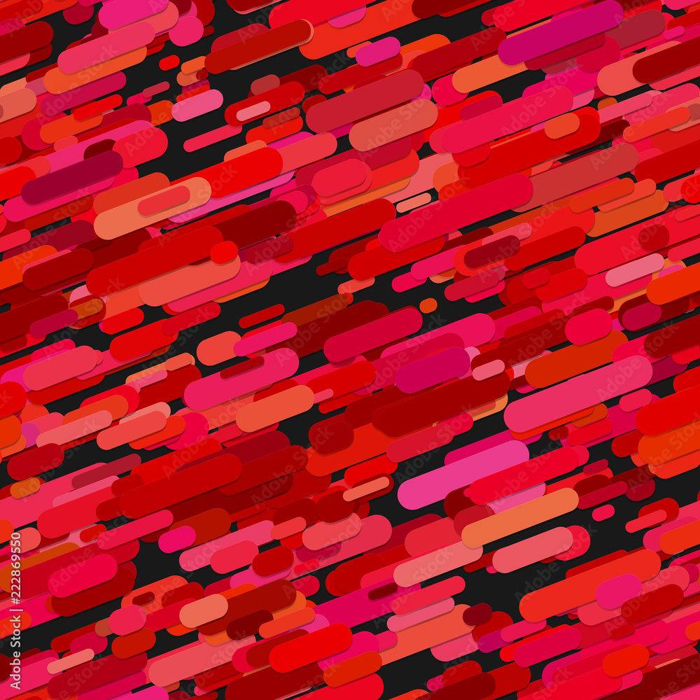 Poster seamless red abstract irregular angular stripe pattern background - vector graphic