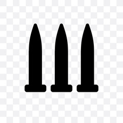 bullets icon isolated on transparent background. Simple and editable bullets icons. Modern icon vector illustration.