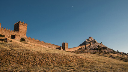 Crimea. The Genoese fortress. Sudac.