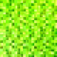 Abstract gradient square background - modern mosaic vector design from green squares